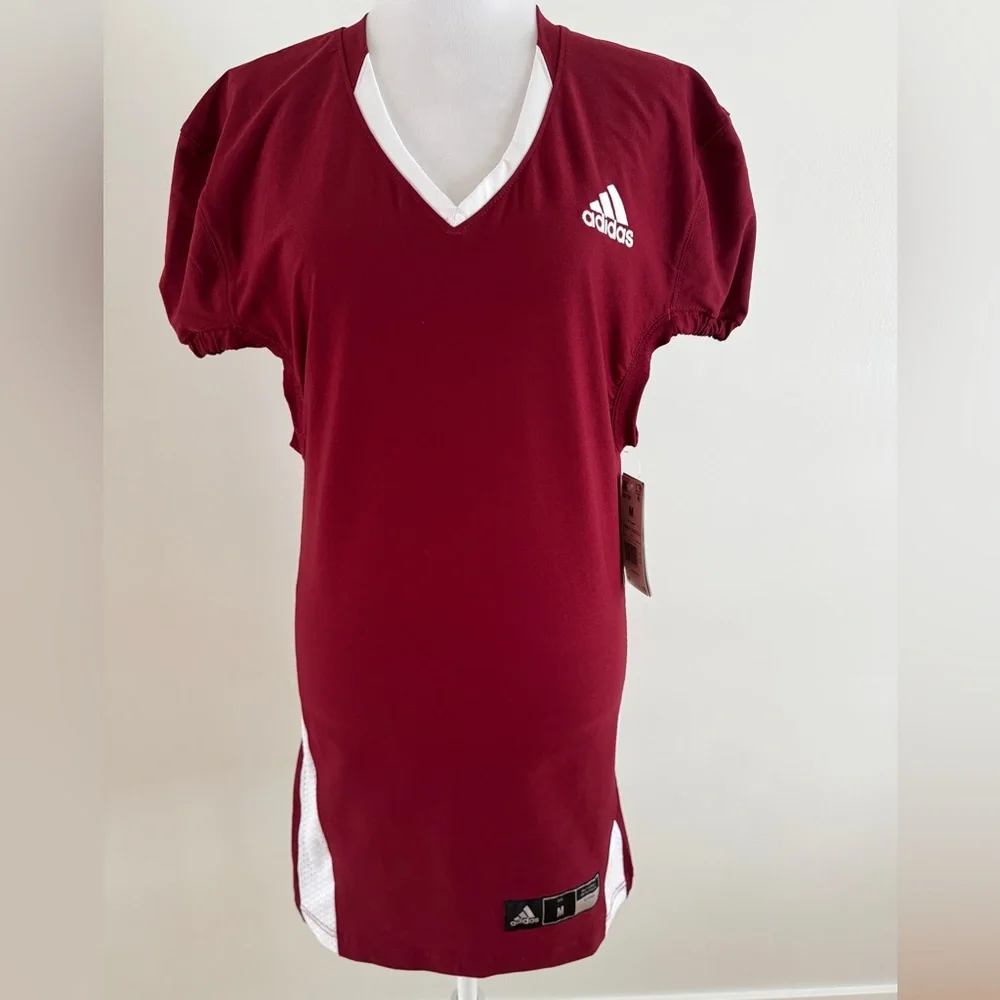 Adidas Football Practice Jersey Men's Size M Red/White NWT